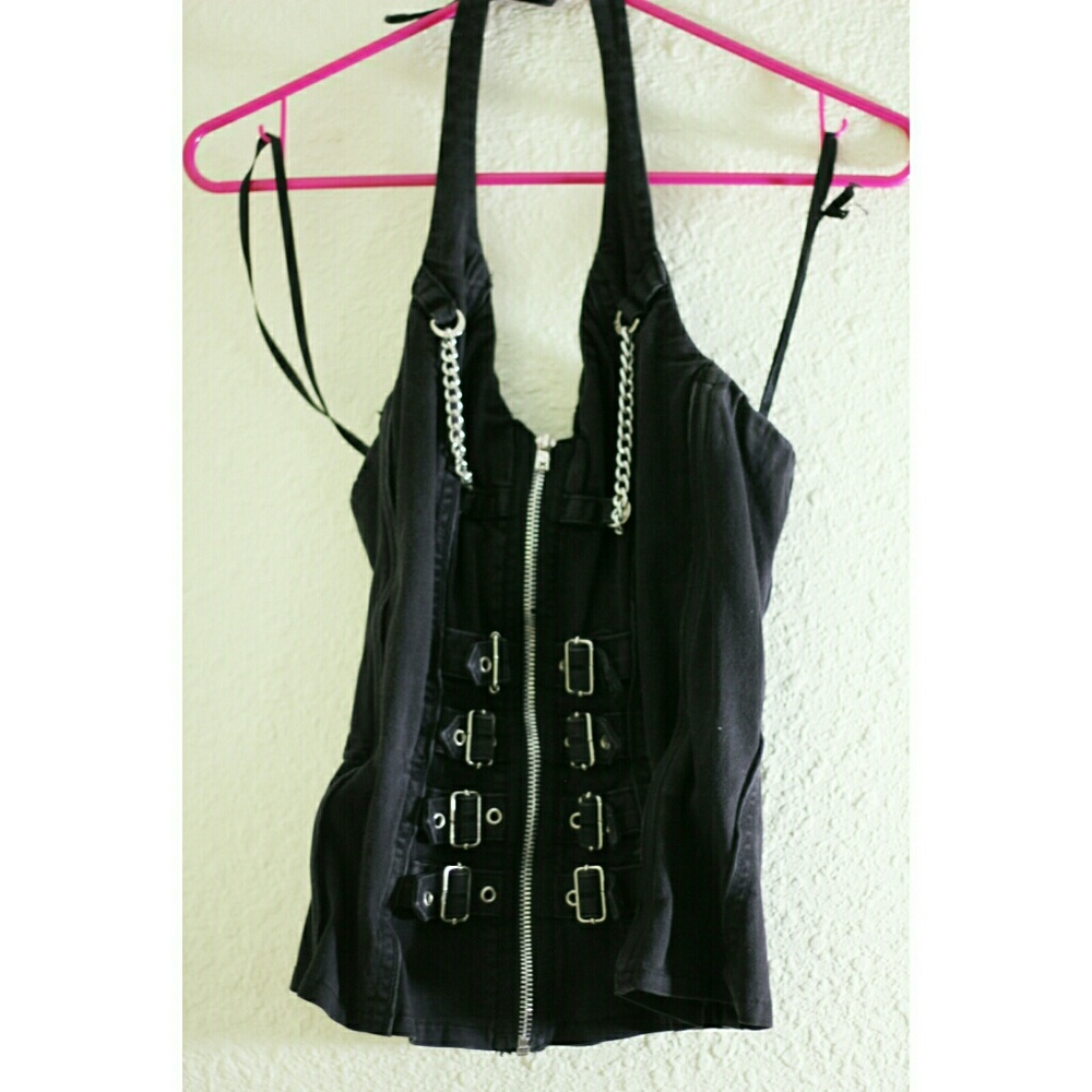 *EUC* Tripp NYC Chained and Buckled Corset